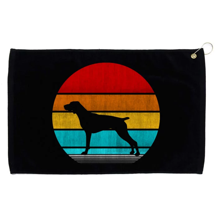 Retro Vintage Pointer Grommeted Golf Towel