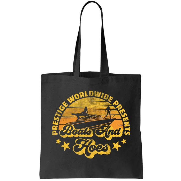 Retro Vintage Prestige Worldwide Boats And Hoes Tote Bag