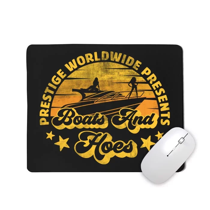 Retro Vintage Prestige Worldwide Boats And Hoes Mousepad