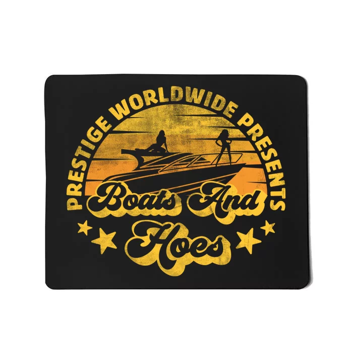 Retro Vintage Prestige Worldwide Boats And Hoes Mousepad