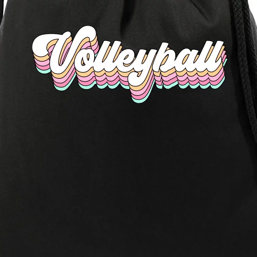 Retro Volleyball Pastel Aesthetic for Teen Girl Wo Drawstring Bag