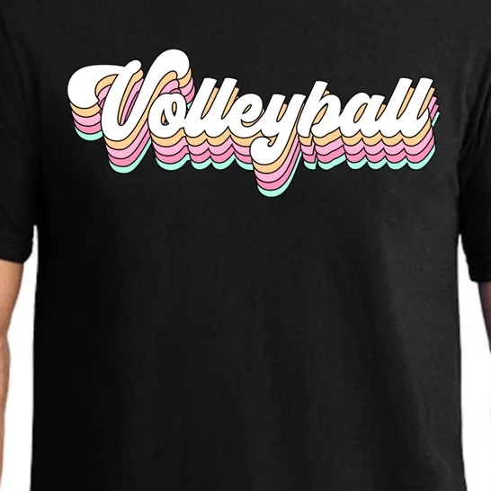 Retro Volleyball Pastel Aesthetic for Teen Girl Wo Pajama Set