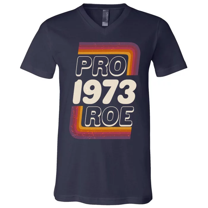 Retro VIntage Pro Roe 1973 V-Neck T-Shirt