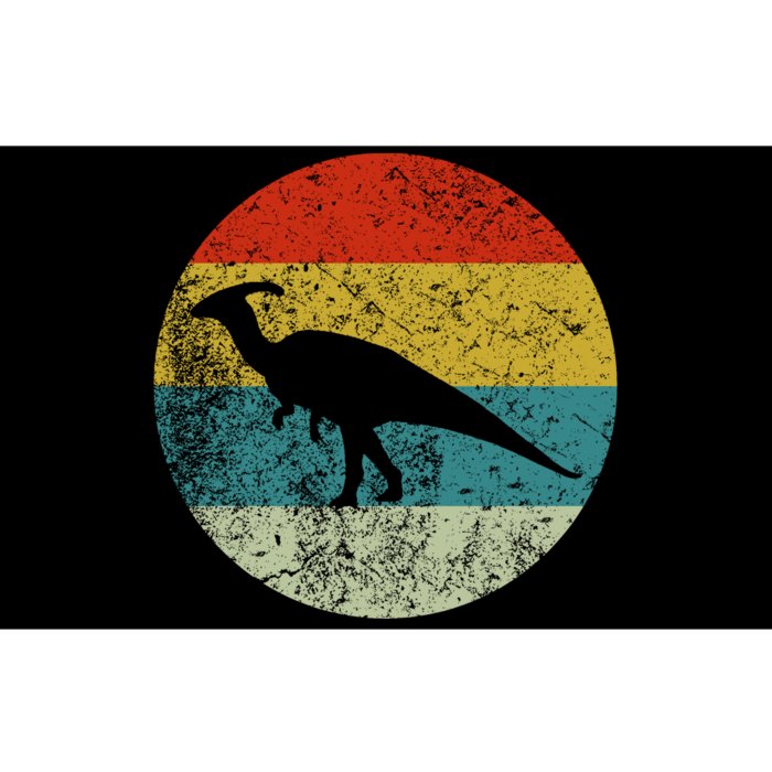 Retro Vintage Parasaurolophus Bumper Sticker