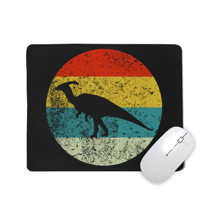 Retro Vintage Parasaurolophus Mousepad