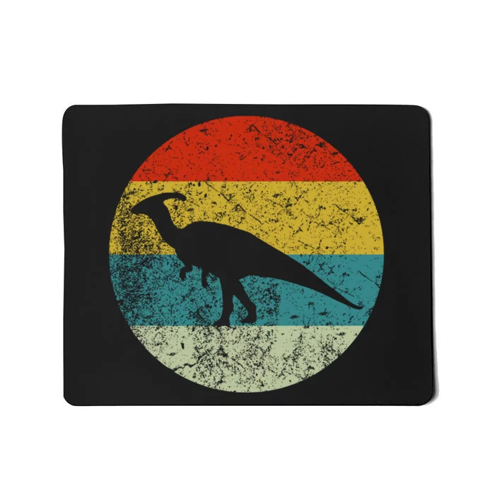 Retro Vintage Parasaurolophus Mousepad