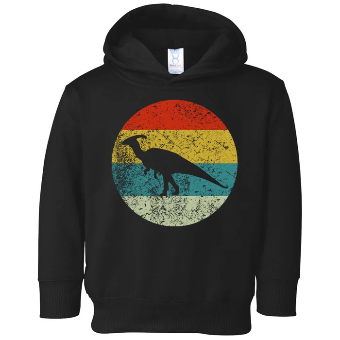 Retro Vintage Parasaurolophus Toddler Hoodie