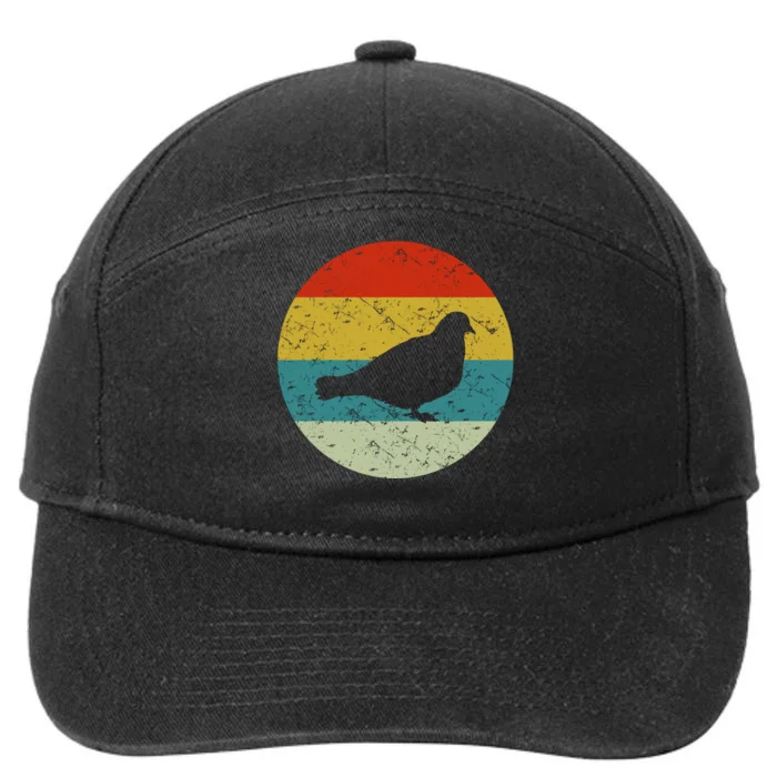 Retro Vintage Pigeon 7-Panel Snapback Hat