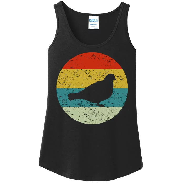 Retro Vintage Pigeon Ladies Essential Tank