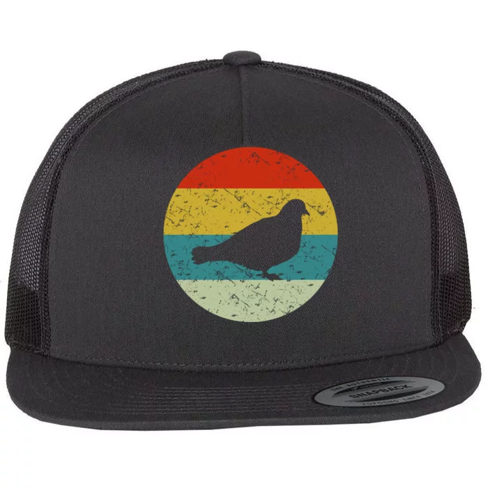 Retro Vintage Pigeon Flat Bill Trucker Hat