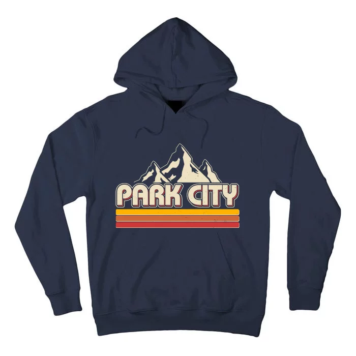 Retro Vintage Park City Utah Mountain Logo Tall Hoodie