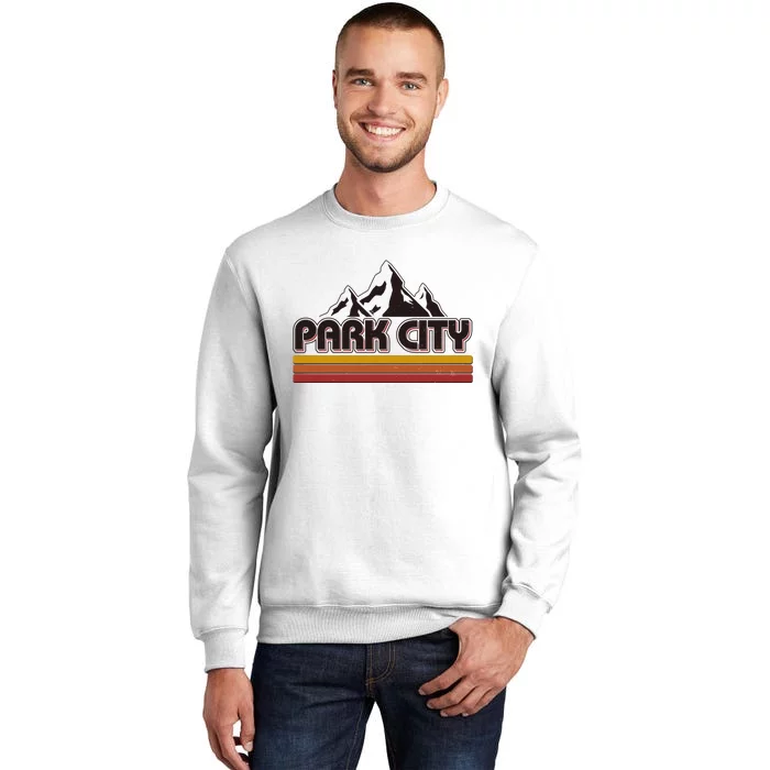 Retro Vintage Park City Utah Mountain Logo Sweatshirt