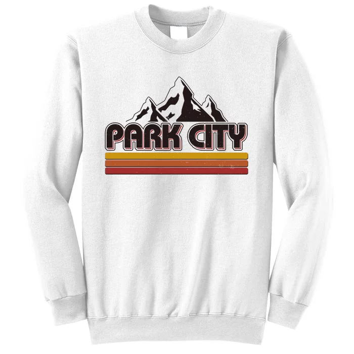 Retro Vintage Park City Utah Mountain Logo Sweatshirt