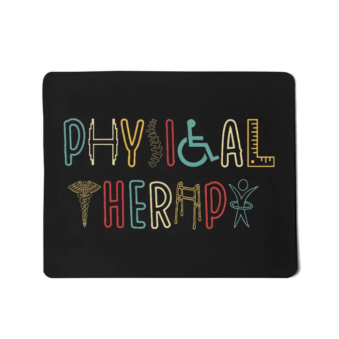 Retro Vintage Physical Therapy Funny Physical Therapist Mousepad