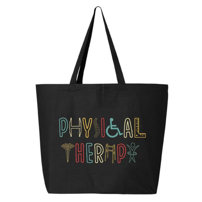 Retro Vintage Physical Therapy Funny Physical Therapist 25L Jumbo Tote