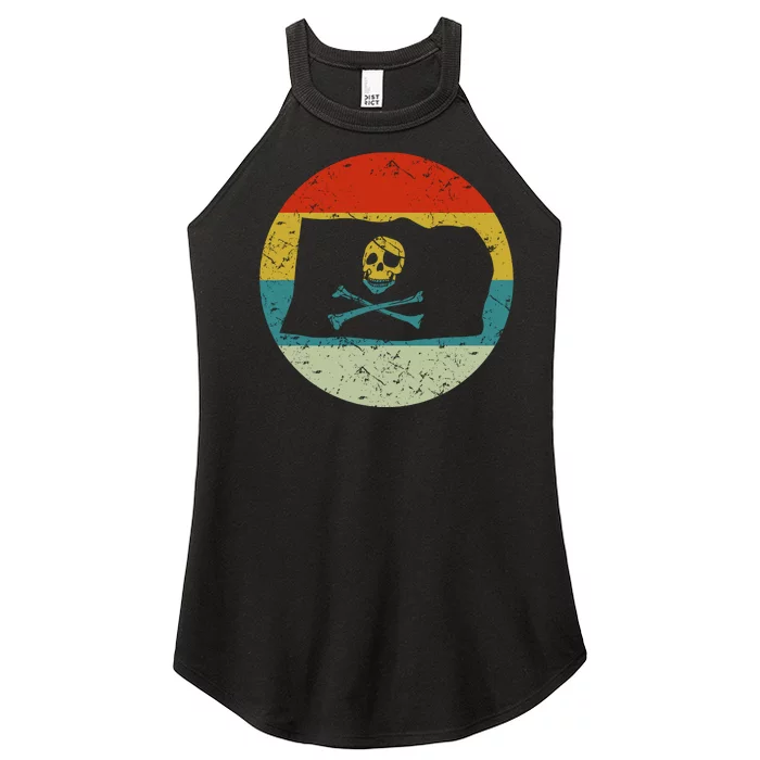 Retro Vintage Pirate Flag Women’s Perfect Tri Rocker Tank