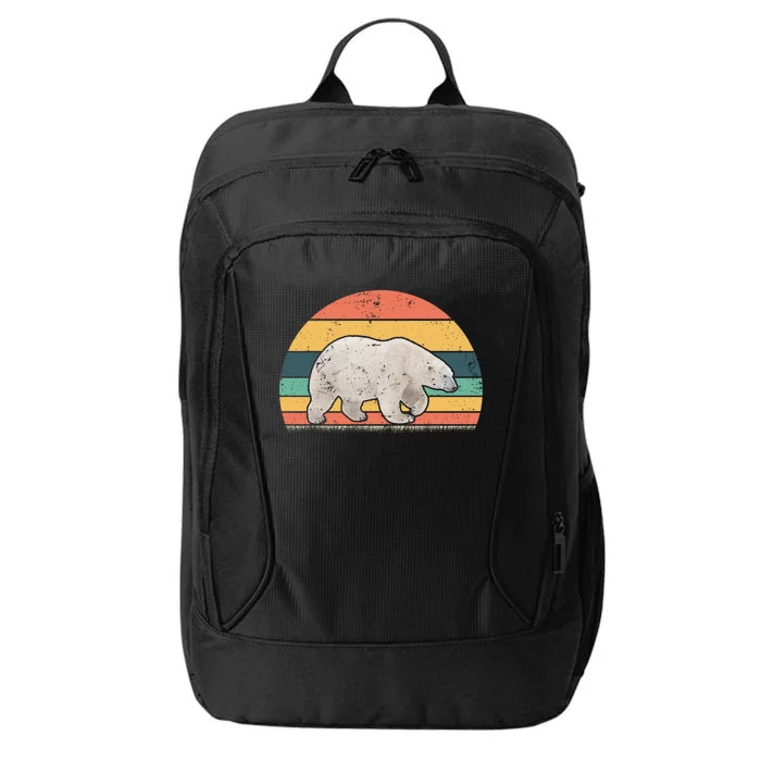 Retro Vintage Polar Bear Animal Lover Zookeeper Gift City Backpack