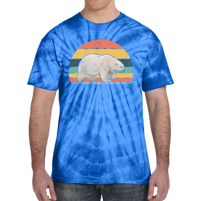 Retro Vintage Polar Bear Animal Lover Zookeeper Gift Tie-Dye T-Shirt