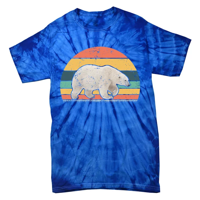 Retro Vintage Polar Bear Animal Lover Zookeeper Gift Tie-Dye T-Shirt