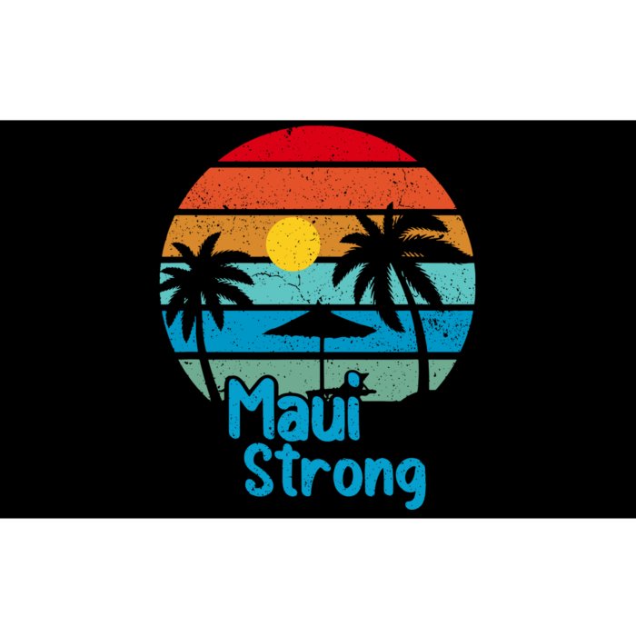 Retro Vintage Pray For Maui Hawaii Strong Wildfire Gift Bumper Sticker