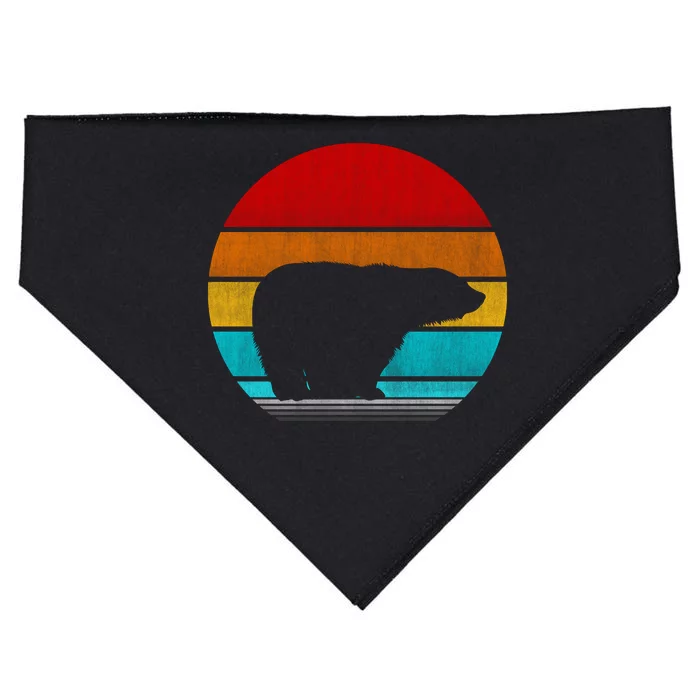 Retro Vintage Polar Bear USA-Made Doggie Bandana