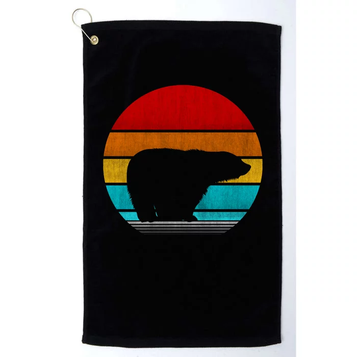 Retro Vintage Polar Bear Platinum Collection Golf Towel