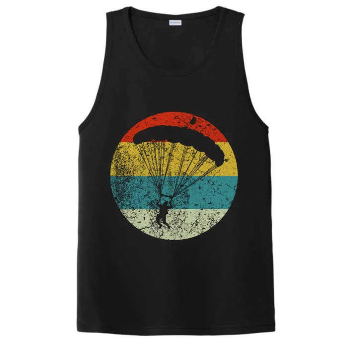 Retro Vintage Parachuting Performance Tank