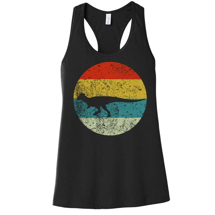 Retro Vintage Pachycephalosaurus Women's Racerback Tank