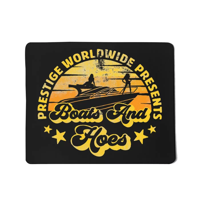 Retro Vintage Prestige Worldwide Boats And Hoes Mousepad