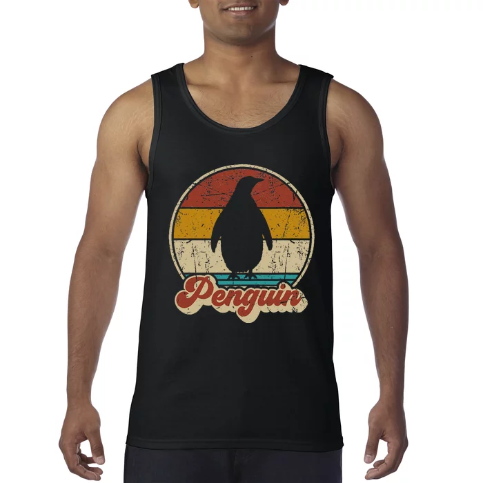 Retro Vintage Penguin Funny Penguin Lover Tank Top