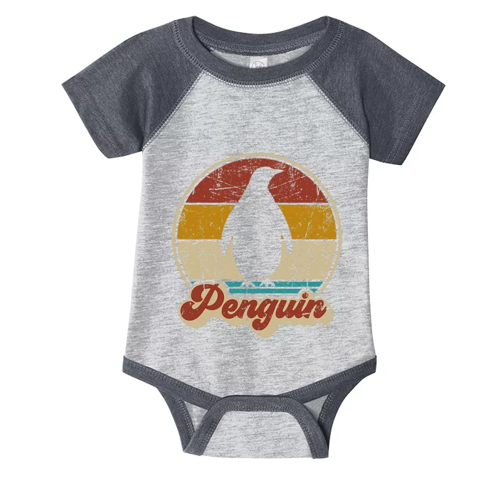 Retro Vintage Penguin Funny Penguin Lover Infant Baby Jersey Bodysuit