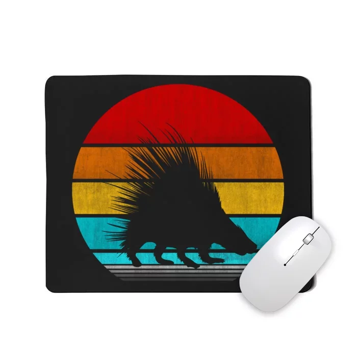 Retro Vintage Porcupine Mousepad