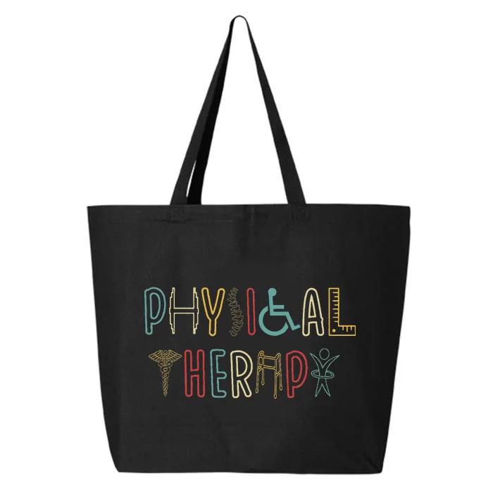 Retro Vintage Physical Therapy Funny Physical Therapist 25L Jumbo Tote