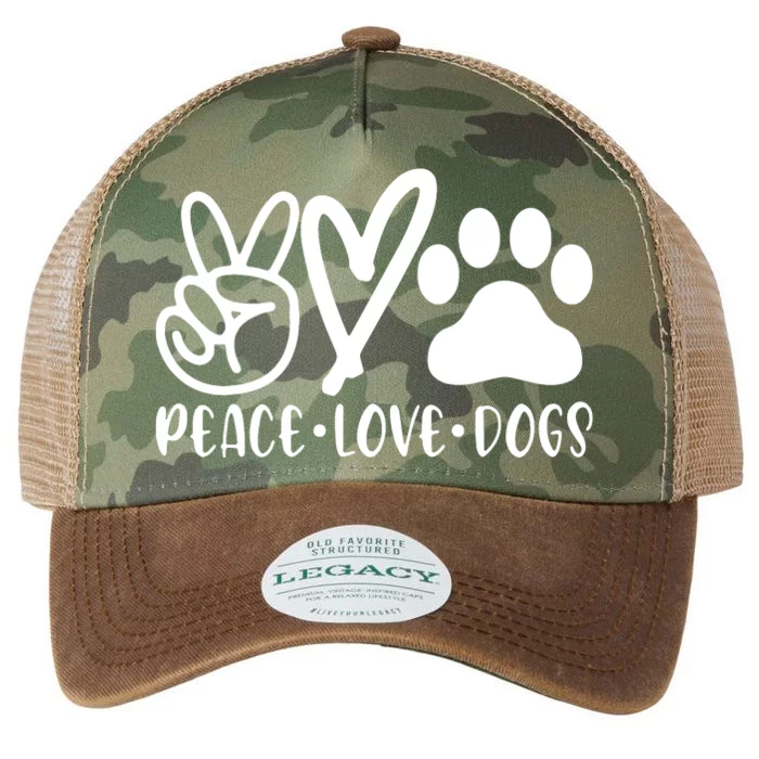 Retro Vintage Peace Love Dog Funny Dog Lover Gifts Legacy Tie Dye Trucker Hat