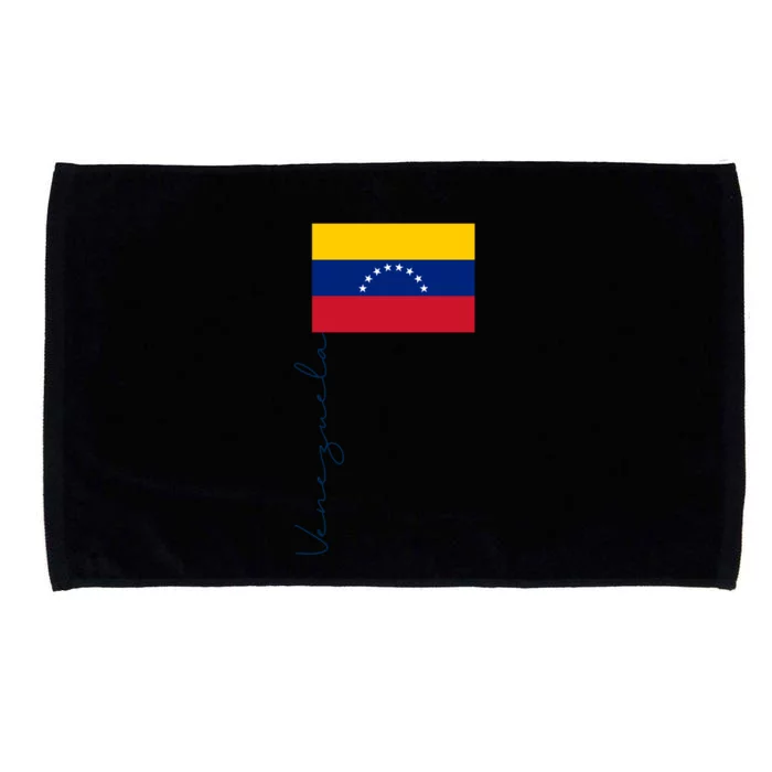 Retro Venezuela Patriotic Pole Signature Flag Cool Gift Microfiber Hand Towel