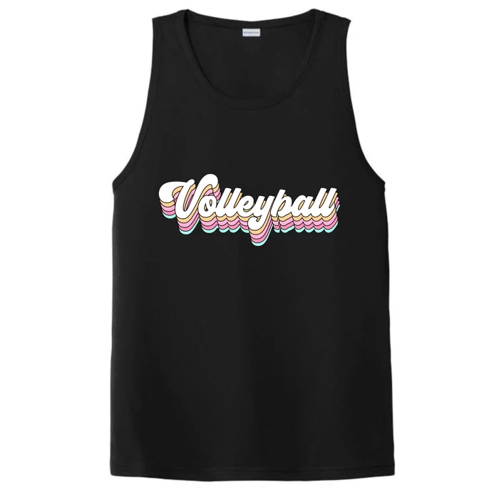 Retro Volleyball Pastel Aesthetic For Teen Gift Performance Tank