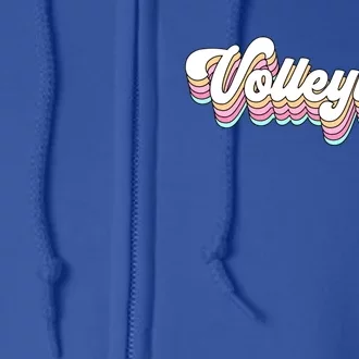 Retro Volleyball Pastel Aesthetic For Teen Gift Full Zip Hoodie