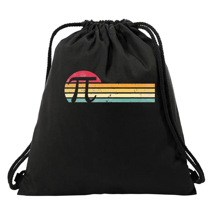 Retro Vintage Pi Day 3.14 Funny Math Nerd Drawstring Bag