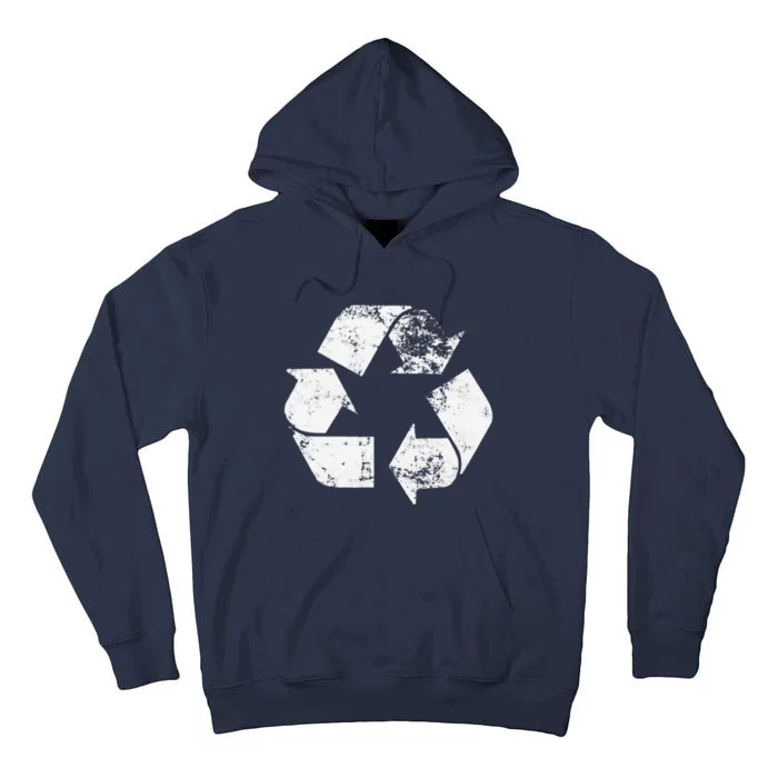 Recycle Vintage Recycling Gift Earth Day Women Tall Hoodie