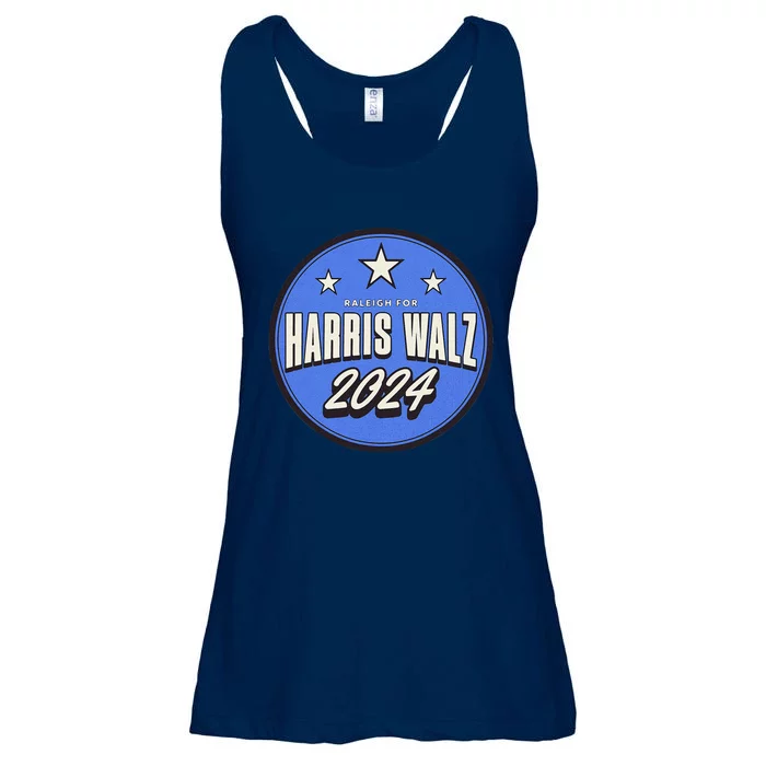 Retro Vintage Raleigh Kamala Harris Walz 2024 Ladies Essential Flowy Tank