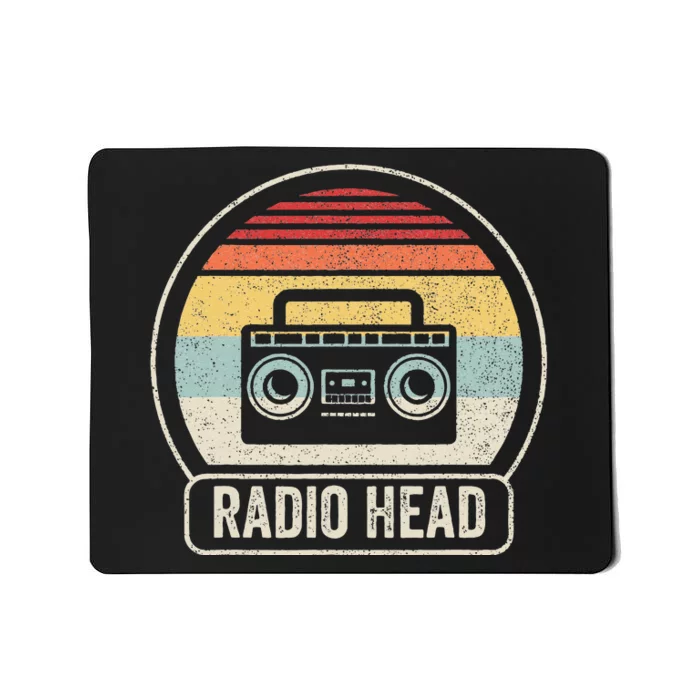 Retro Vintage Radio Head Mousepad