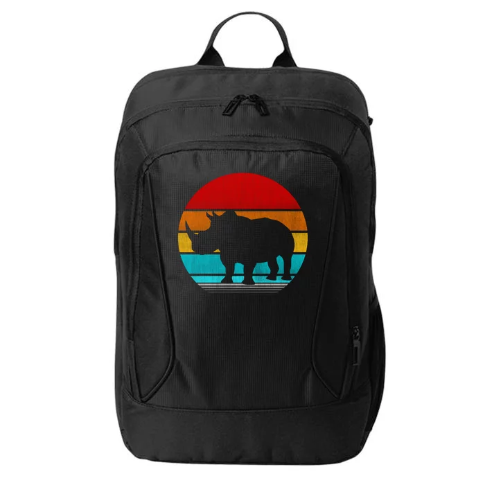 Retro Vintage Rhino City Backpack