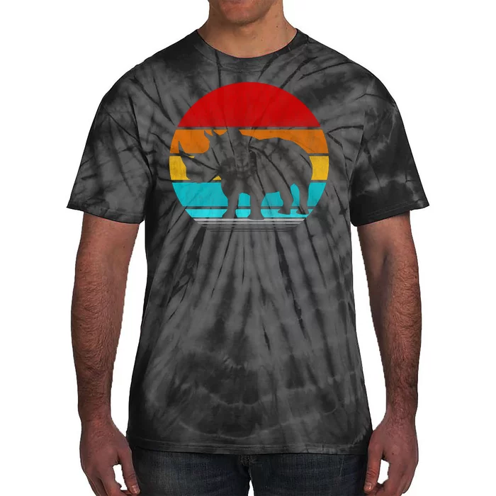 Retro Vintage Rhino Tie-Dye T-Shirt