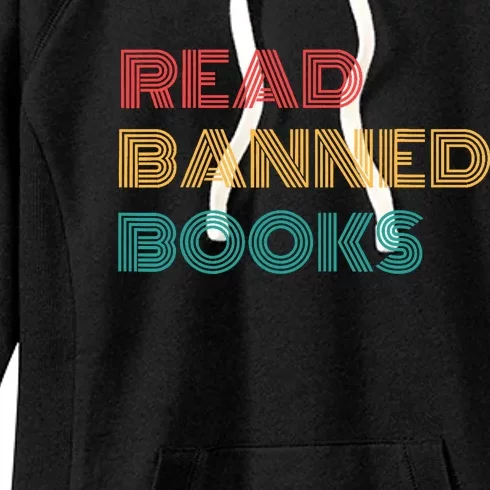 Retro Vintage Read Banned Books Women's Fleece Hoodie