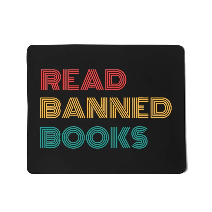 Retro Vintage Read Banned Books Mousepad