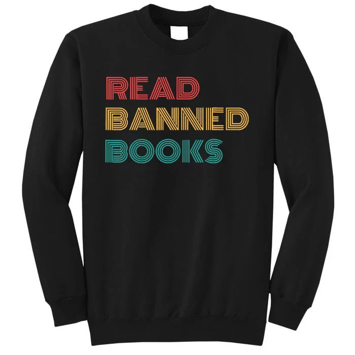 Retro Vintage Read Banned Books Tall Sweatshirt