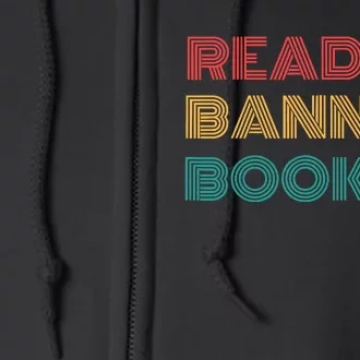 Retro Vintage Read Banned Books Full Zip Hoodie