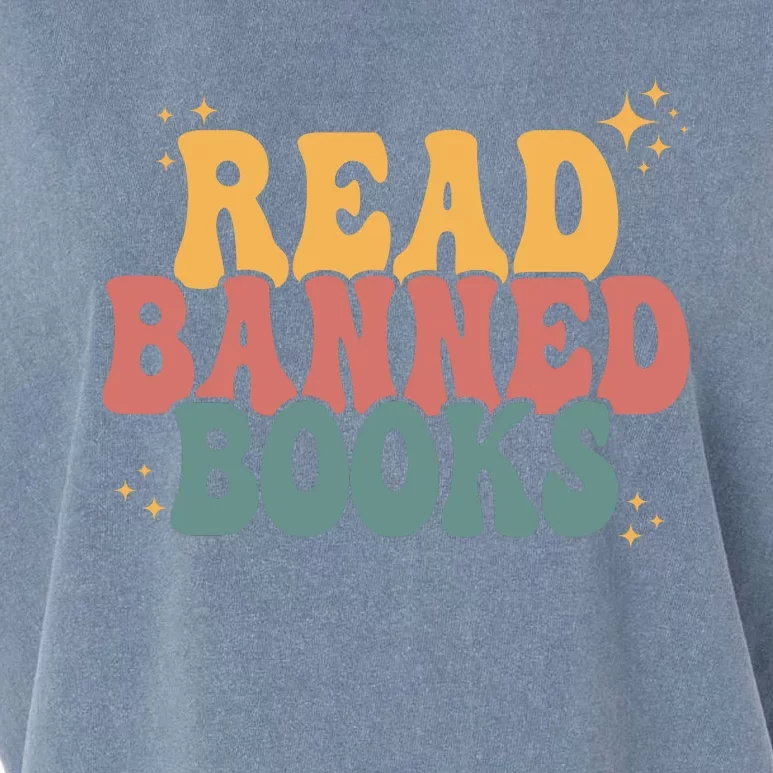 Retro Vintage Read Banned Books Reading Lover Garment-Dyed Women's Muscle Tee