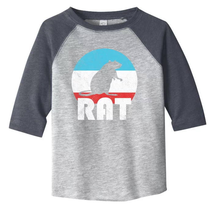 Rat Vintage Retro Silhouette Gift Toddler Fine Jersey T-Shirt