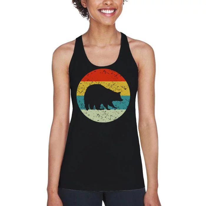 Retro Vintage Raccoon Women's Racerback Tank